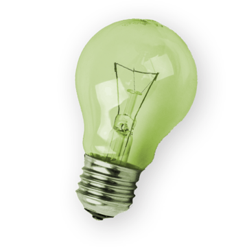 Green lightbulb