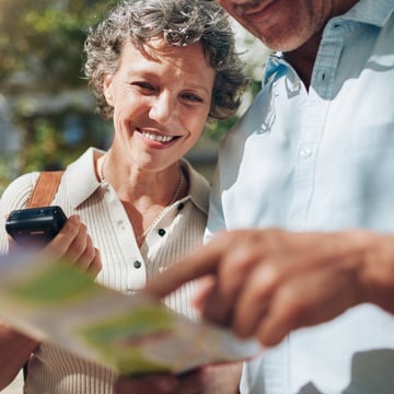 XYPN couple nearing retirement exploring a nature park 